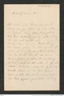 Nachlass Franz Steindachner, Brief von Georg Kolombatovic an Franz Steindachner (01.04.1881), Inv.Nr. 275.03, Seite 1
